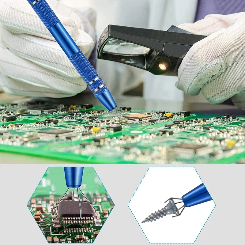 4-Claw IC Chip Extractor Remov - Electronics Repair Parts ulasan dan harga