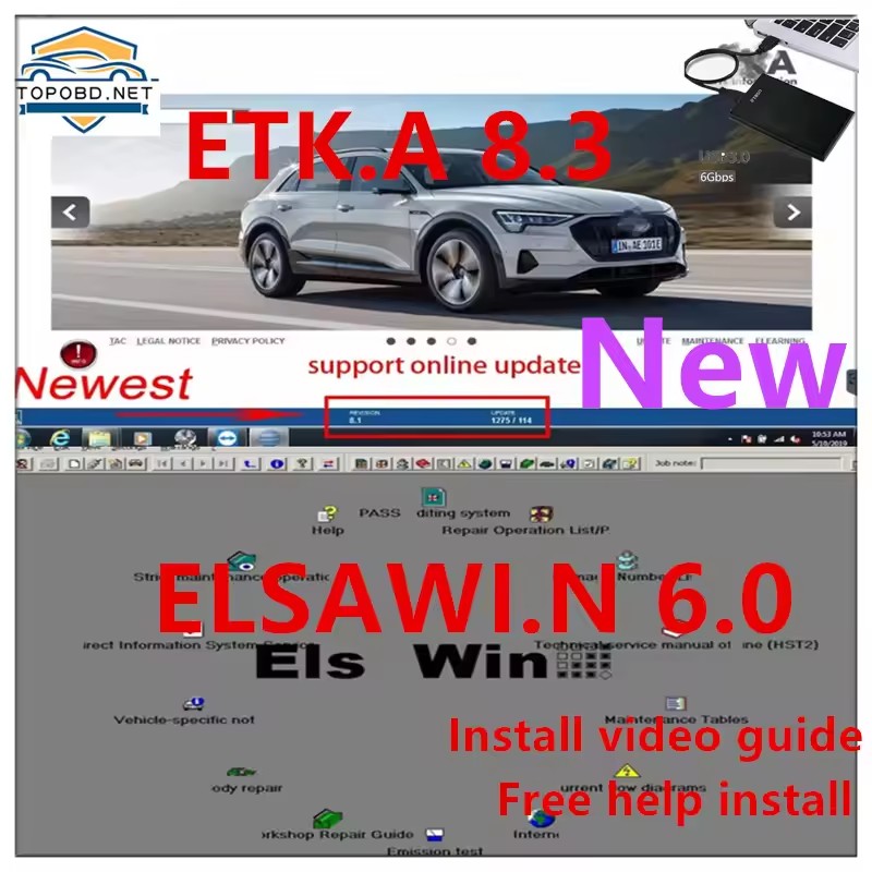 2023 hot elsawin 6.0 with etka - Electronics Repair Parts ulasan dan harga